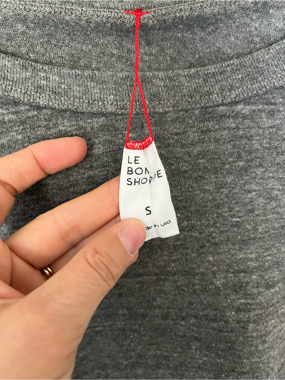 Heather Gray Le Bon Shoppe Her Short Sleeve Tee - Picture 2 of 2